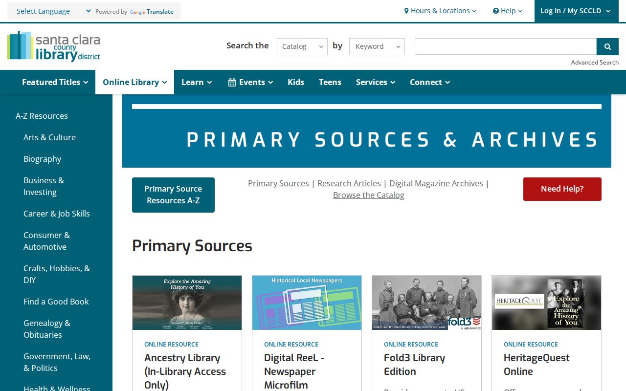 Cupertino city directory primary-source research resources