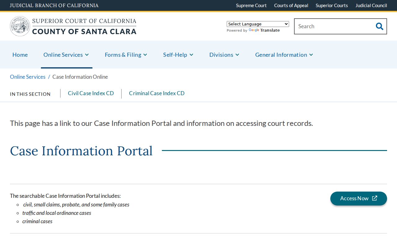 Cupertino residents directory Santa Clara Superior Court case search