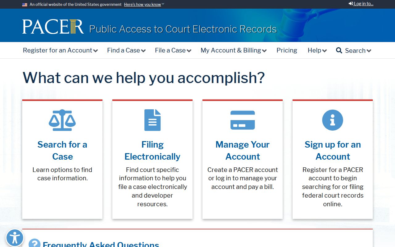 Cupertino previous residents federal court records search