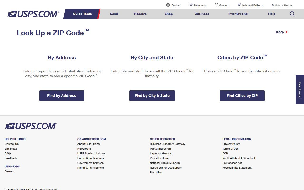 Cupertino ZIP code directory USPS ZIP Code Lookup
